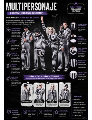Costume Multi-personnage Taille L | Costumes pour Adultes Le Roi du Carnaval